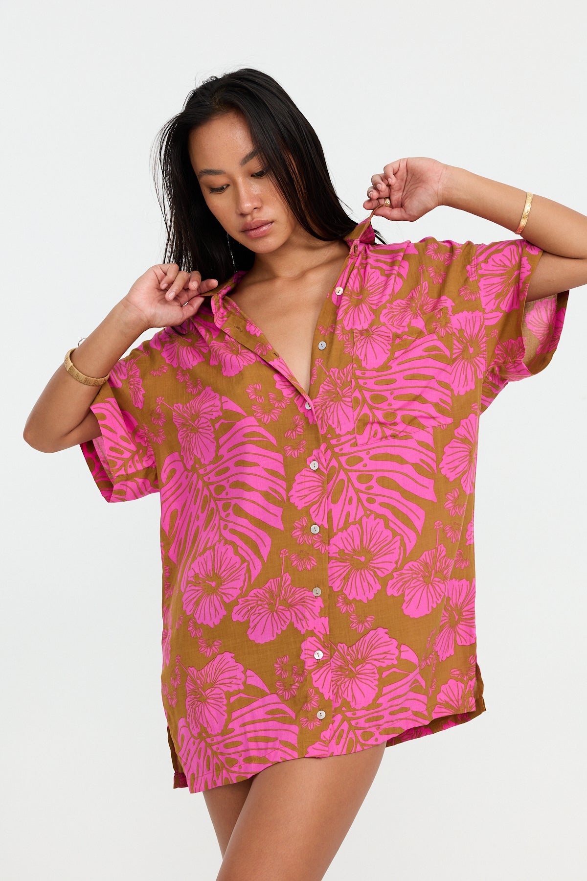 BENOA '25 SUMMER | Aloha Shirt Dress